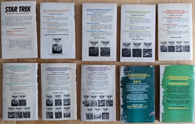 STAR TREK Paperback Book Log One-Ten by Alan Dean Foster, Complete Set, Used: $29