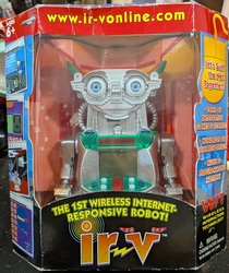 IR-Vonline 1st Wireless Internet Responsive Robot IR-V Furby/ET Knockoff 2001, Vintage, Rare New: $10,035